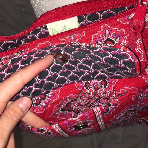 Vera Bradley Red hipster purse - Picture 4 of 5